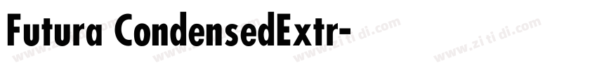 Futura CondensedExtr字体转换
